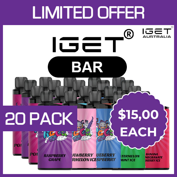 3 - PROMOTION PACK 🔥  IGET BAR – 3500 PUFFS – 20 PACK 🔥