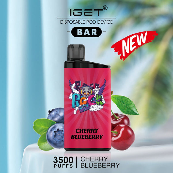 IGET BAR CHERRY BLUEBERRY – 3500 PUFFS